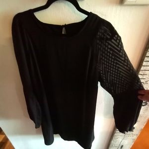 Maurices dress with sheer design on sleeves